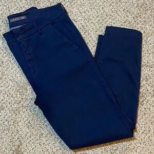 Level99 Navy Blue Women's Skinny Trousers, Size 27